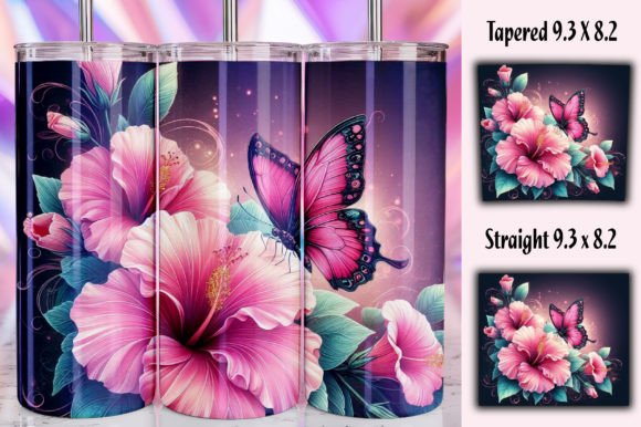 3D Flowers Tumbler Warp: A Freebie Graphic for Real Craft Creations