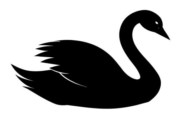 About Swan Bird Silhouette – A Versatile Graphic Design Asset for Crafts and Branding