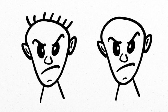 Angry Face Graphic Design Asset Review for Real-World Projects
