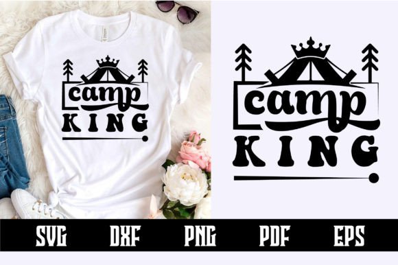 Camp King SVG Design: A Versatile Graphic Asset for Bloggers and Content Creators