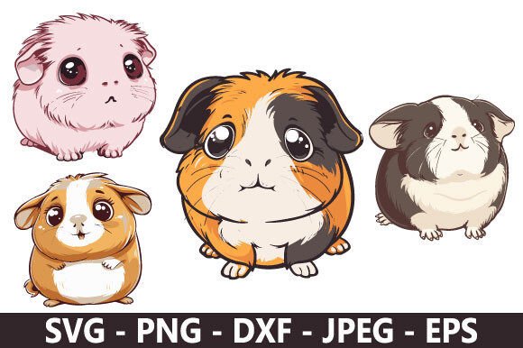 Cartoon Guinea SVG Bundle: A Versatile Graphic Design Freebie for Local Branding