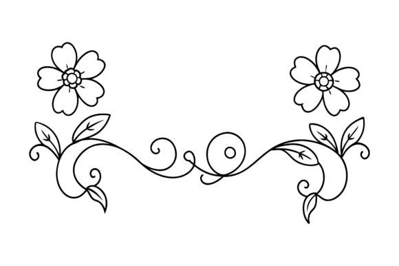 Cheerful Buttercups Border: A Graphic Design Asset That Brings Joy to Freebies