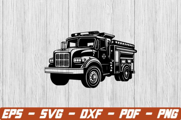 Firefighter Truck SVG Graphic Pack for Crafts and Creative Projects