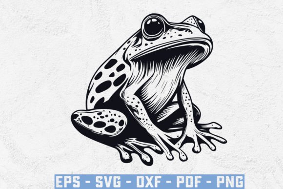 Frog with Mushroom SVG: A Whimsical Graphic Design Asset for Creative Publishing