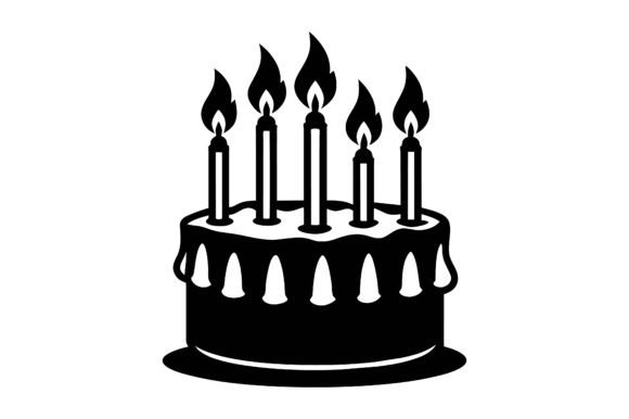 Hand-Drawn Birthday Cake Graphics for Your Freebie-Friendly Projects