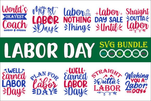 Labor Day SVG Design: A Versatile Graphic for Crafts and Marketing