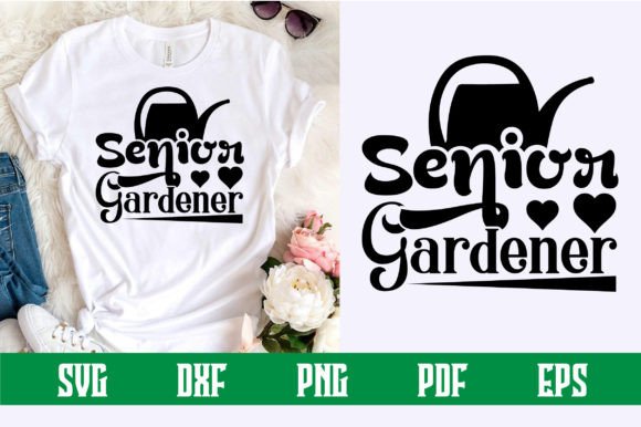 Senior Gardener SVG Design: A Versatile Graphic for Crafts and Handmade Projects