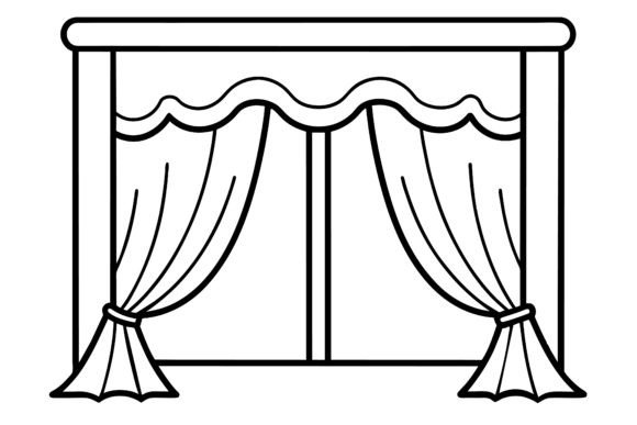 Windows Silhouette Vector for Crafts and Graphics